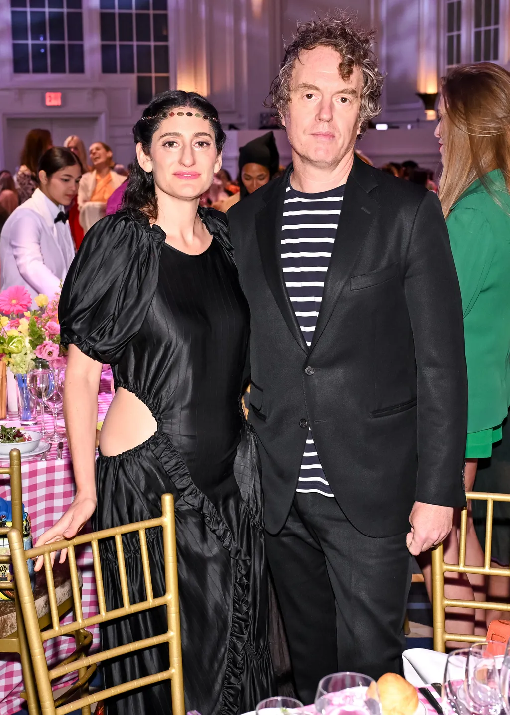 Image may contain Annemarie Jacir Jade Chantel Cole Alejandra Quereda Clothing Coat Jacket Formal Wear and Suit