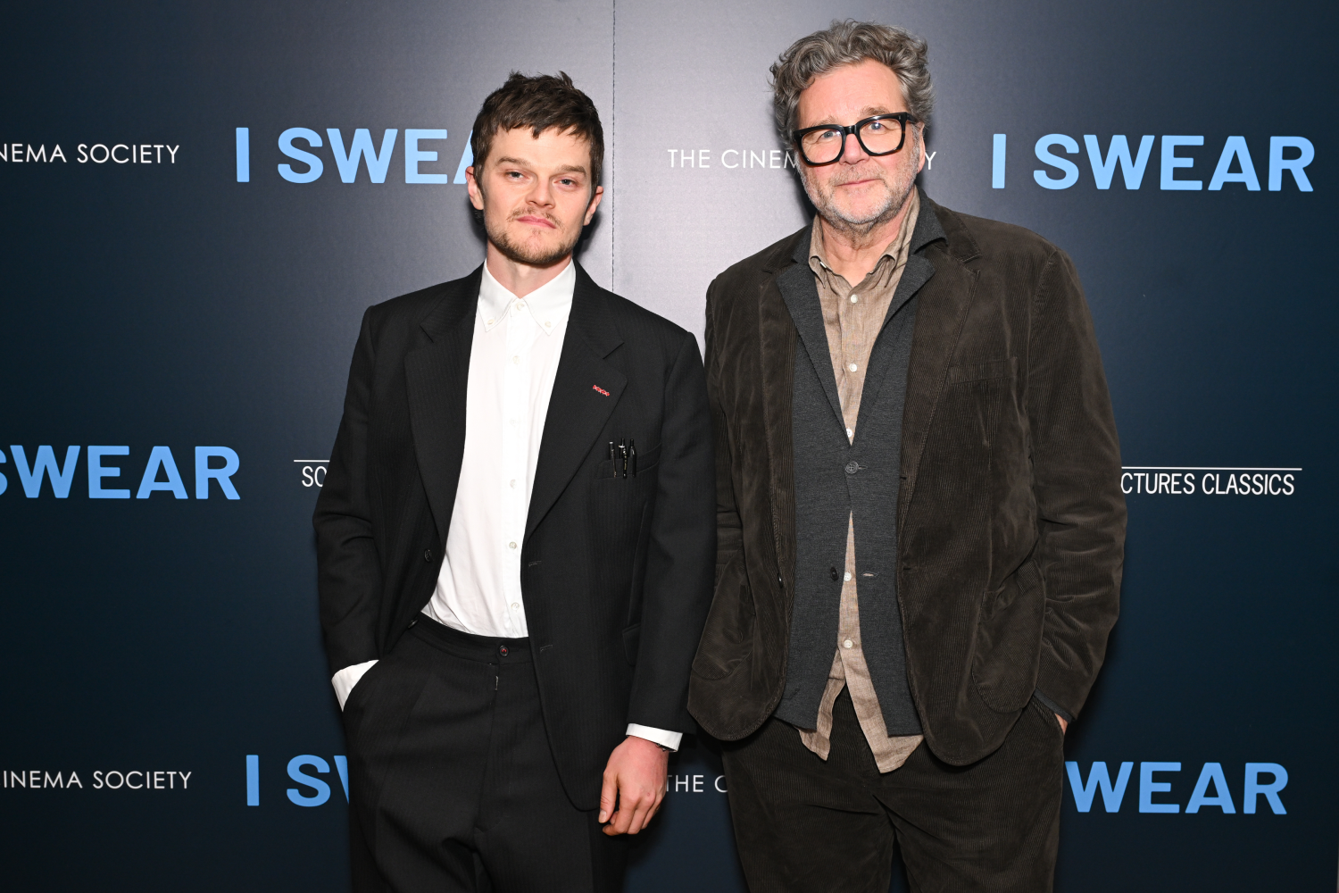 Robert Aramayo and director Kirk Jones brought I Swear to NYC for a Cinema Society screening on Tuesday.