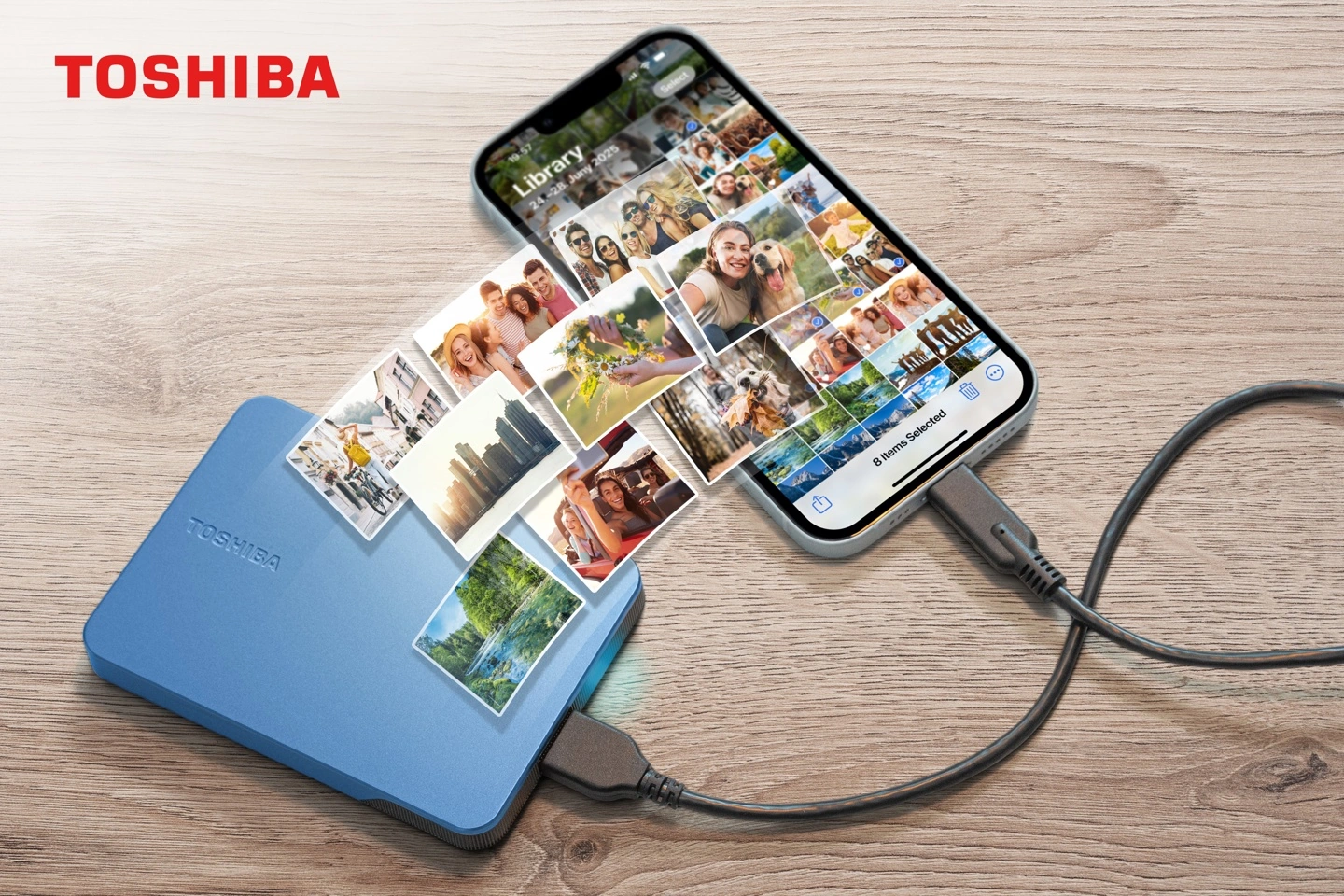 EMEA 区域限定:东芝推出金属蓝配色 Canvio Flex 移动机械硬盘