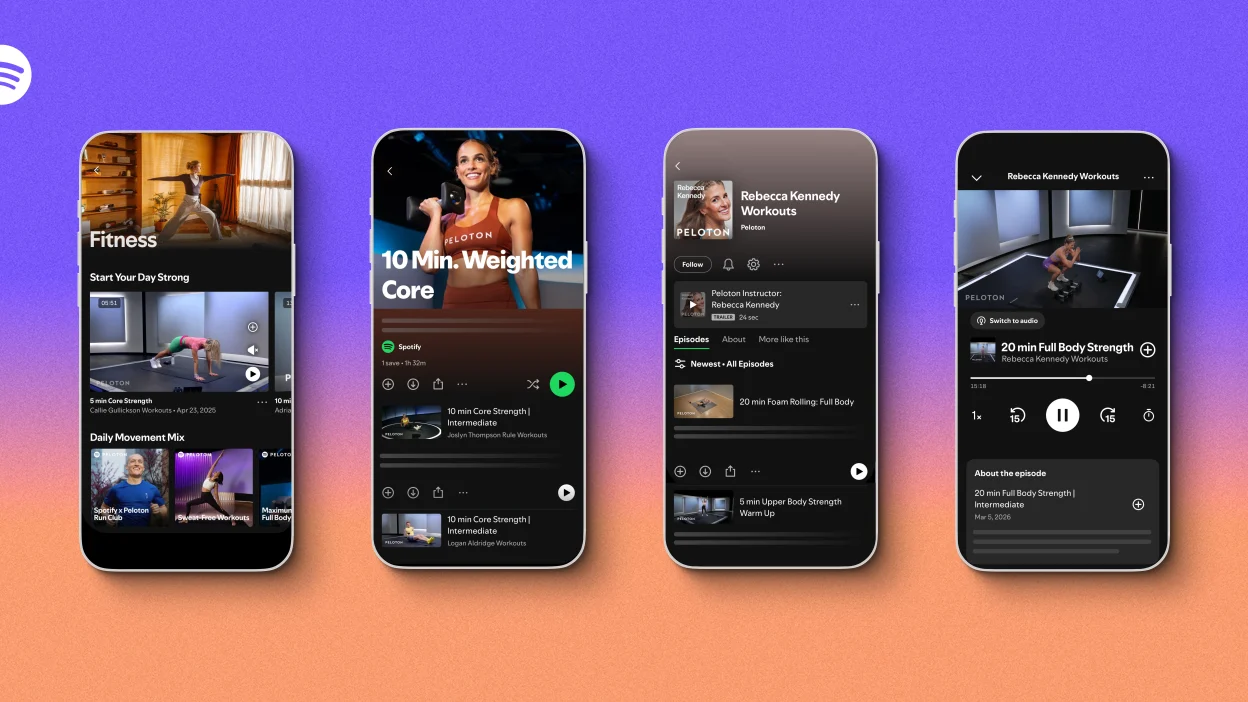Spotify fitness in the app