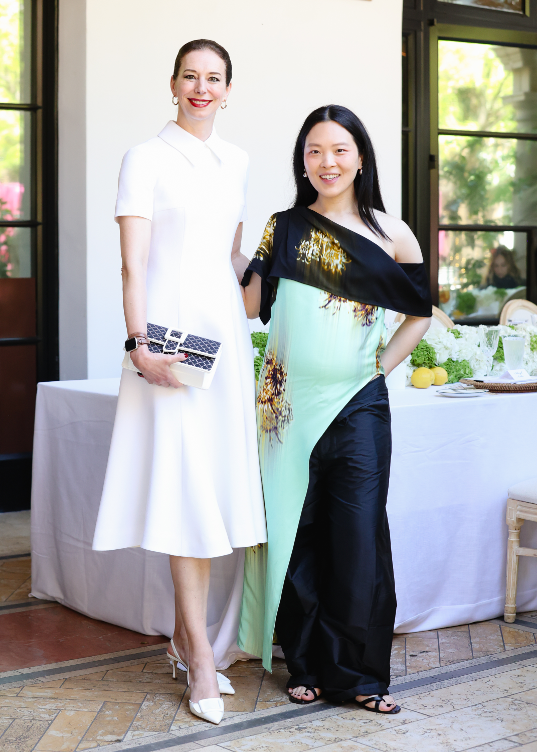 Manolo Blahnik CEO Kristina Blahnik and Nordstrom fashion director Linda Cui Zhang hosted an intimate lunch at the Maybourne Beverly Hills on Wednesday to celebrate 125 Years of Nordstrom and the exclusive Manolo Blahnik capsule.