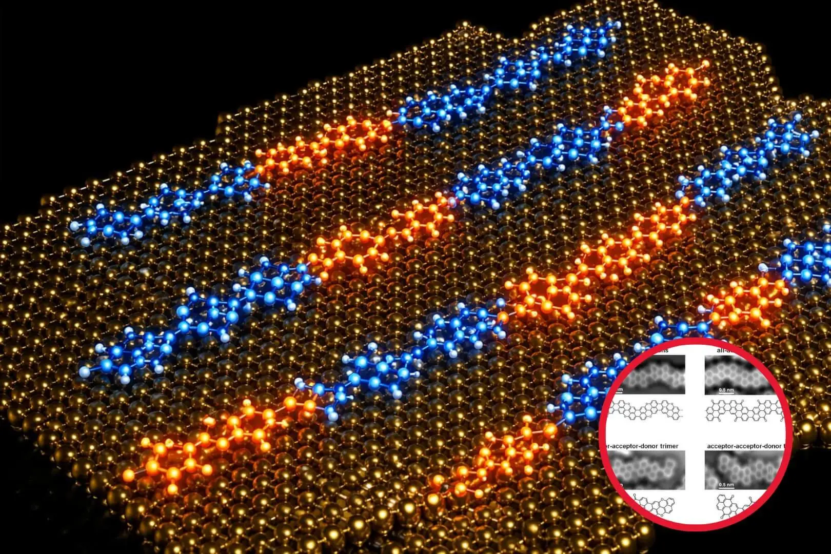 Las nanocintas se ensamblan mediante calor en vacío, permitiendo un control total sobre la conductividad a escala nanométrica. Foto: Nano Banana / Scruzcampillo.