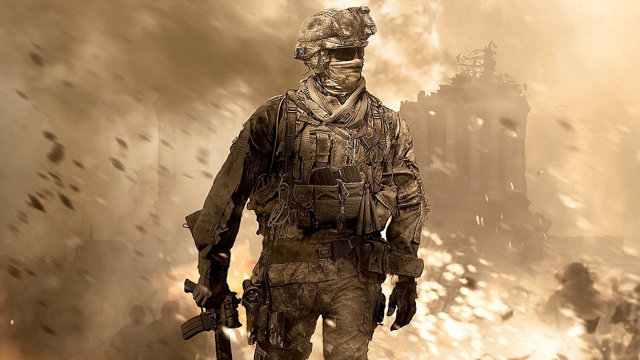 Key art for the original Call of Duty: Modern Warfare 2, released in 2009.