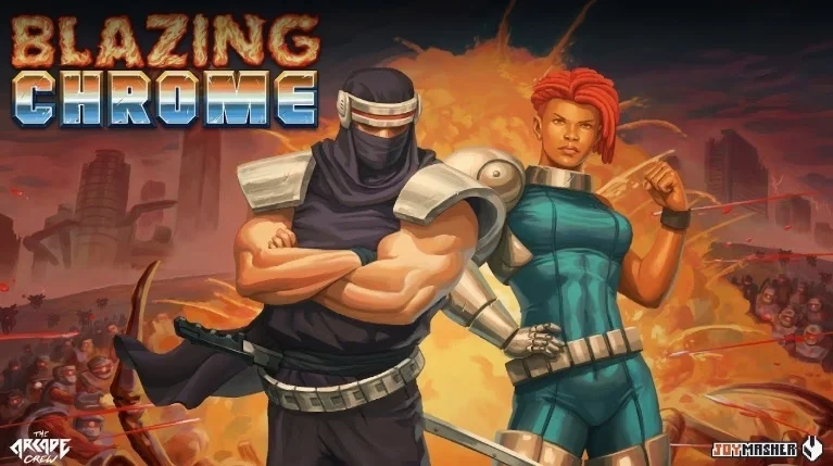 类魂斗罗风格《Blazing Chrome》定于7月11日发售
