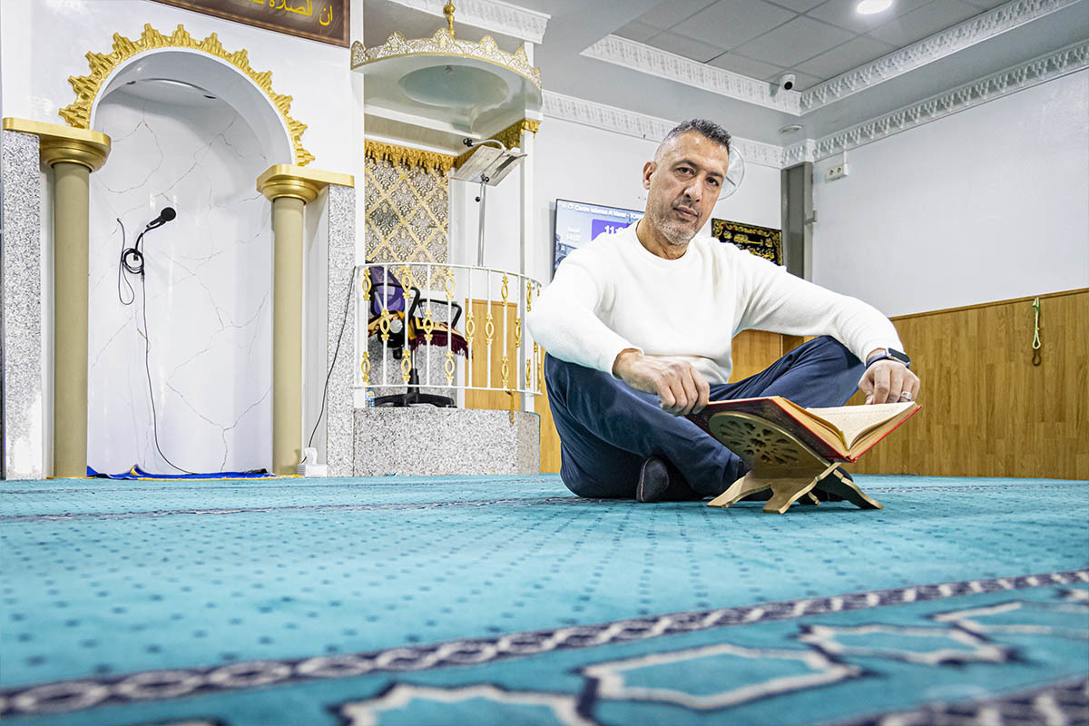 Nabil Moreno, este pasado mi�rcoles, en la mezquita Al-Manar de Torre Pacheco (Murcia).