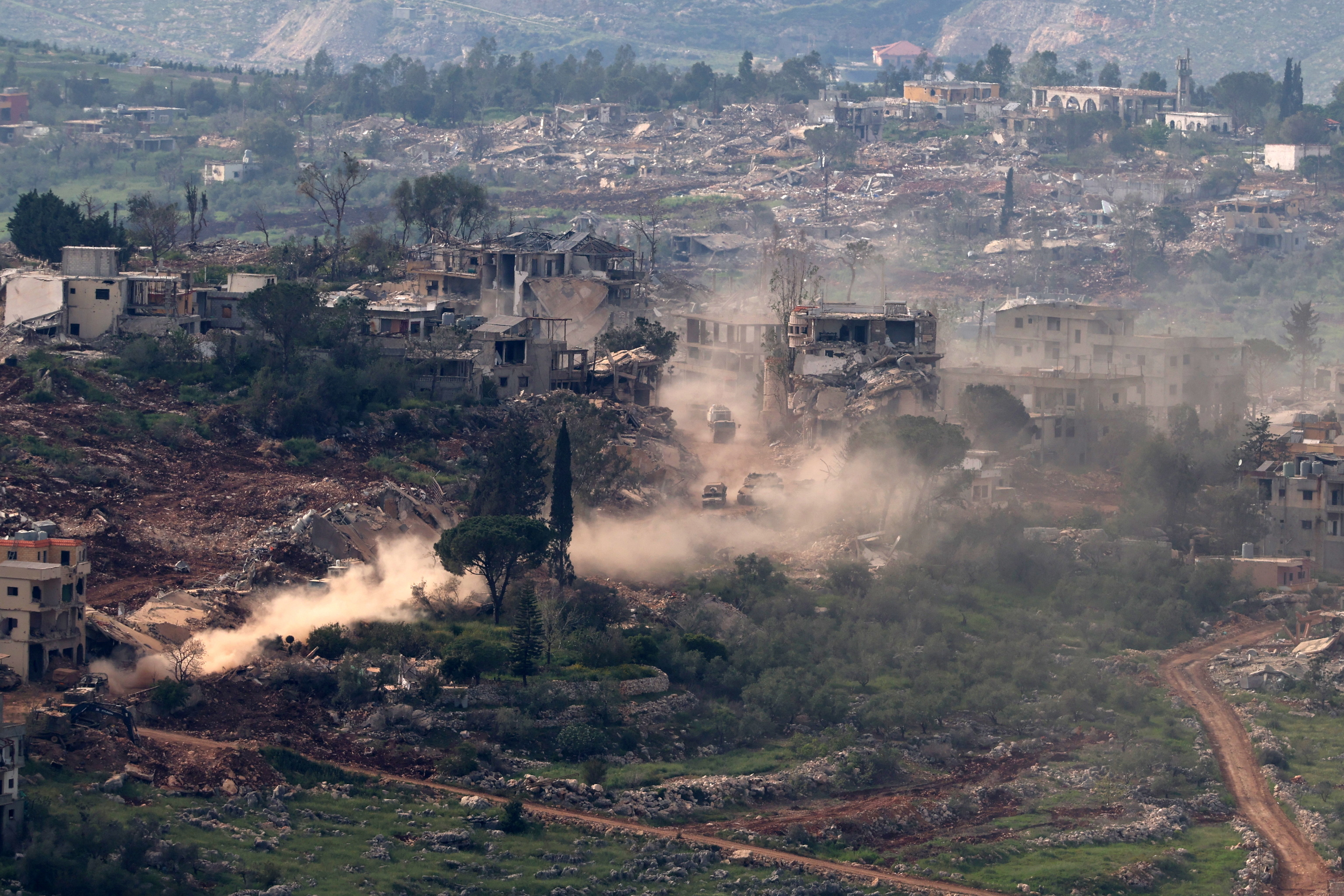 Frontera entre L�bano e Israel.