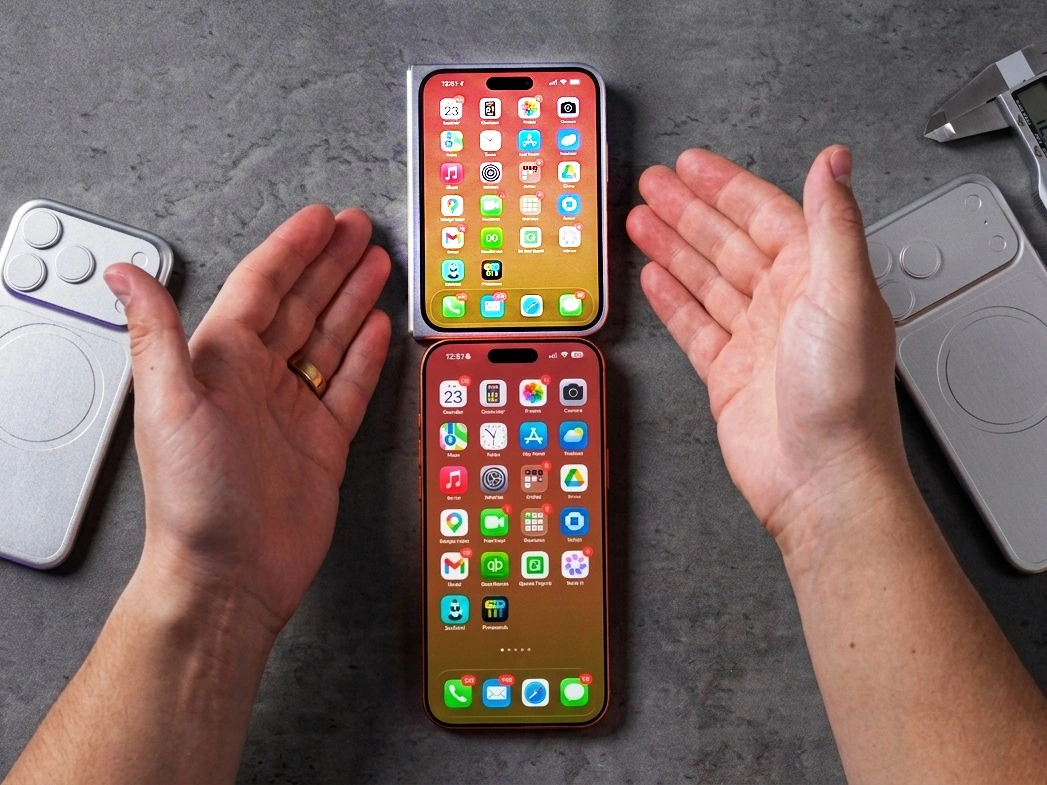 苹果 iPhone Ultra 折叠手机 / iPhone 18 Pro Max 机模上手视频曝光