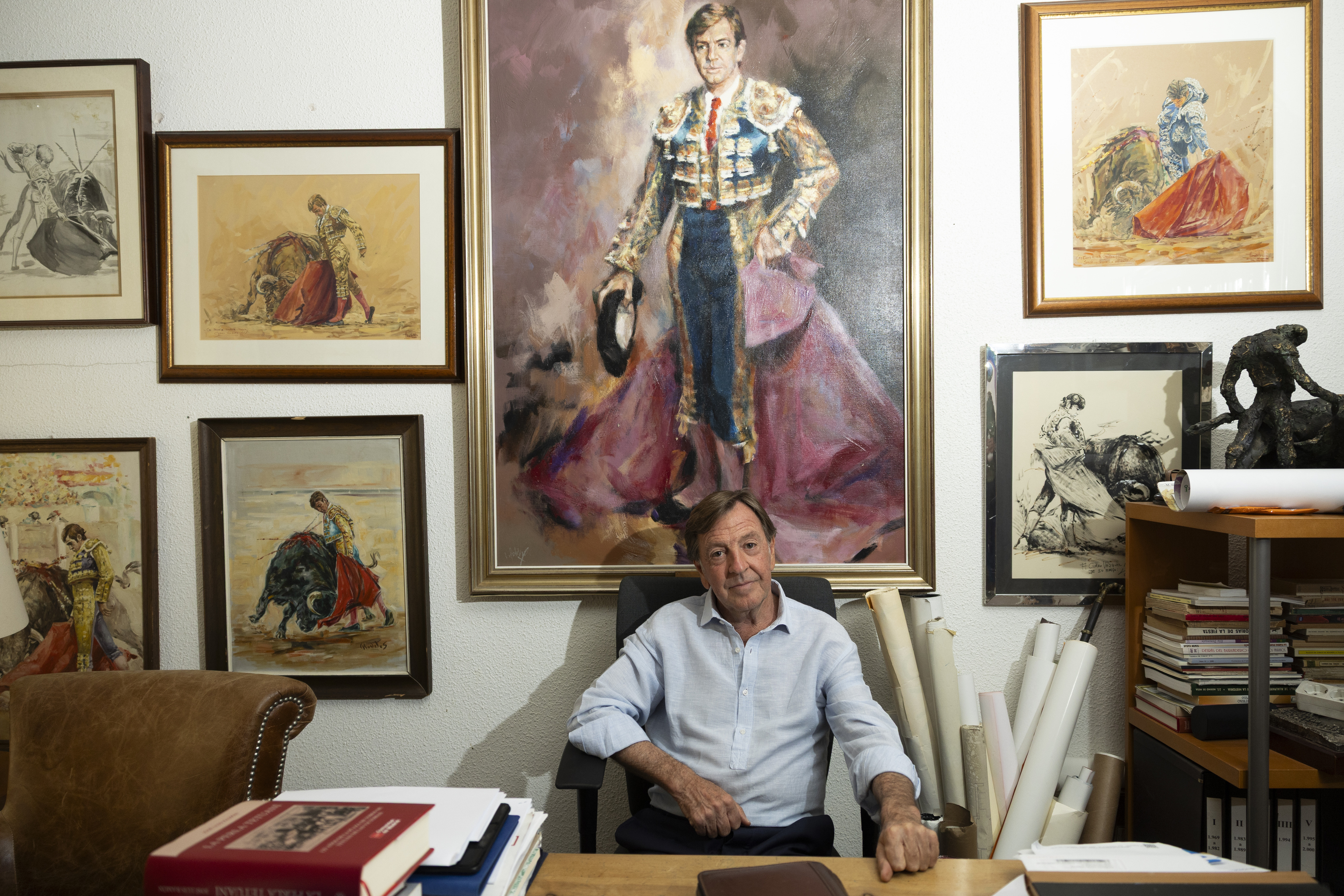 Curro V�zquez, en el Sal�n de los Pasos Perdidos