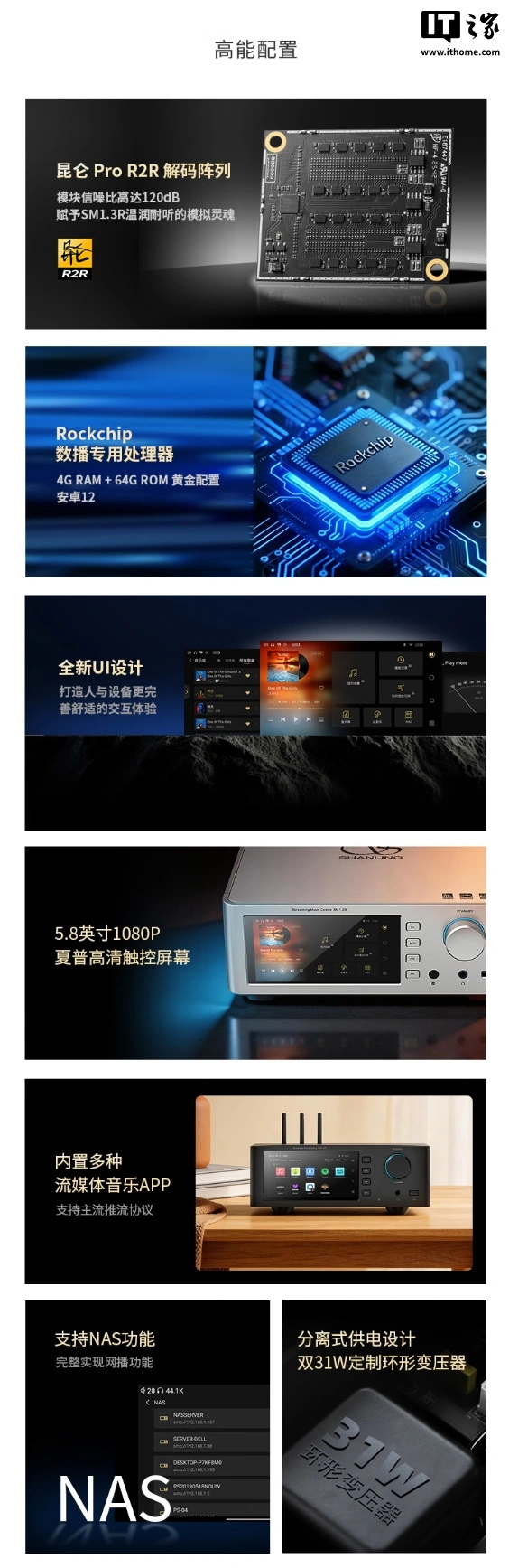 山灵 SM1.3R 流媒体数播解码一体机发售:采用昆仑 Pro R2R 解码阵列,8998 元