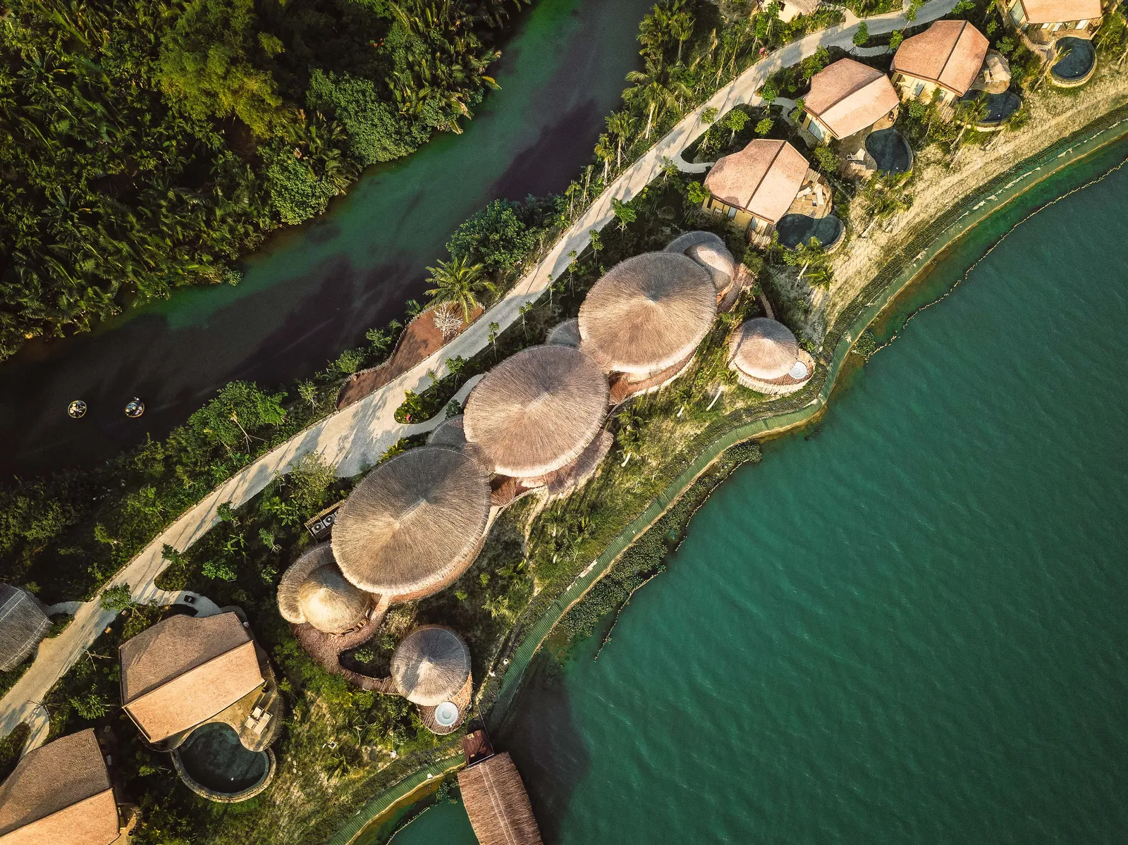 Image may contain Outdoors Nature Fungus Plant Sea Water Architecture Building Hotel Resort and Pool