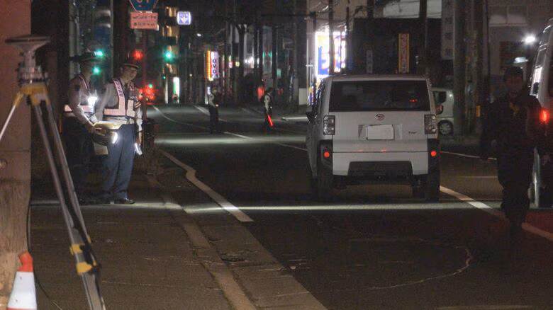 【続報】福岡・春日市で死亡交通事故　軽自動車と歩行者が衝突　近くに住む71歳の女性が死亡　横断歩道がないところを渡りごみ出しか・・・｜FNNプライムオンライン