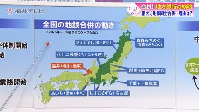 全国の地方銀行の合併の動き