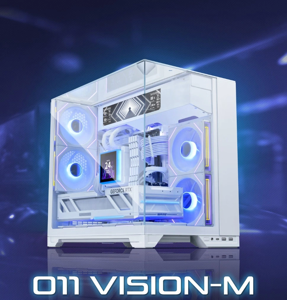 联力包豪斯 O11 VISON-M 机箱上市:三面玻璃 MATX 海景房,499 元起