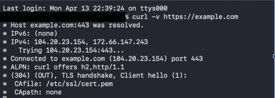 Screenshot showing failed connection using Surfshark