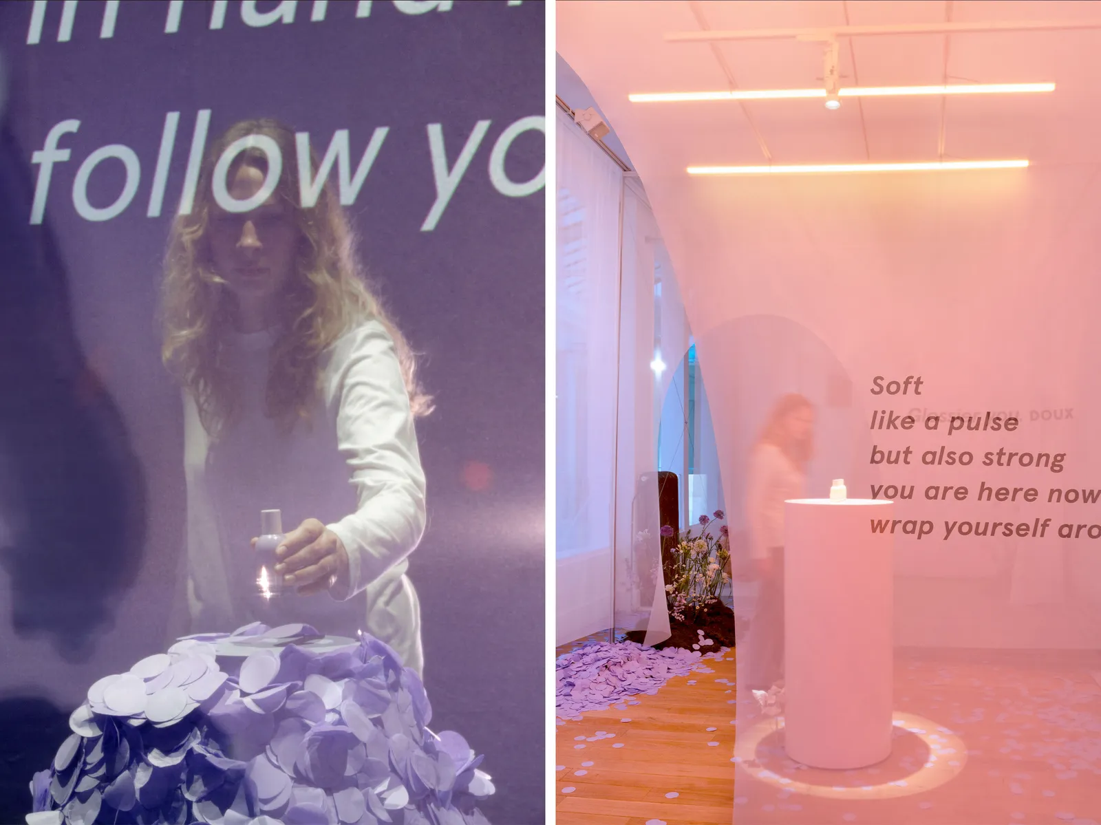 An AIpowered immersive installation by Random Studio for Glossiers Fleur fragrance launch in Paris where a customer...