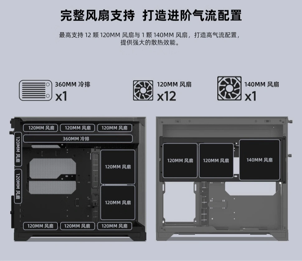联力包豪斯 O11 VISON-M 机箱上市:三面玻璃 MATX 海景房,499 元起