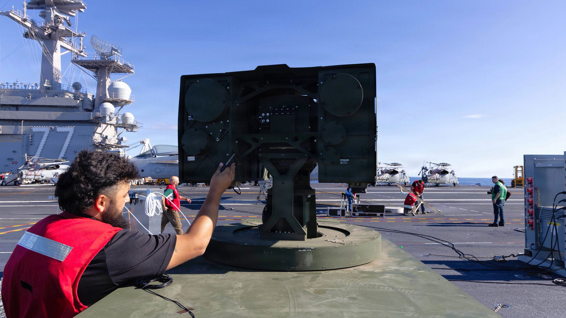 A LOCUST Laser Weapon System was put aboard the USS George H.W. Bush.