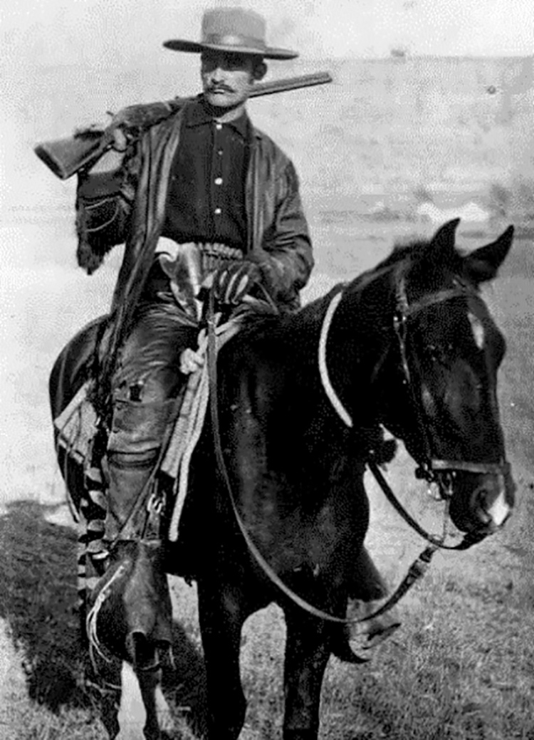 El marqu�s de Mor�s retratado durante su periplo por Dakota del Norte