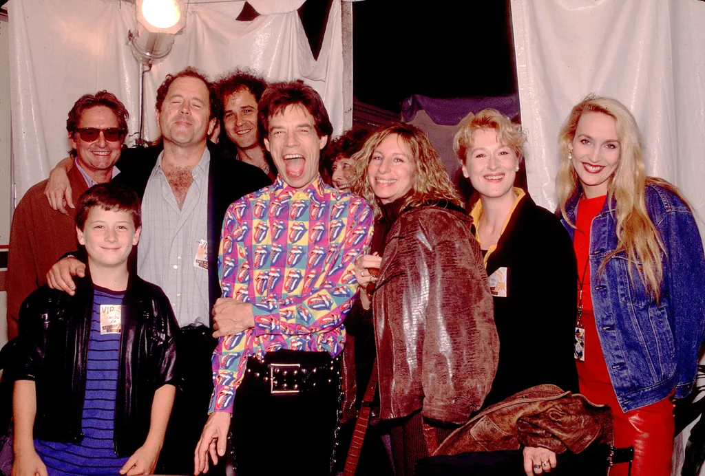 Image may contain Human Person Barbra Streisand Jerry Hall Don Gummer Mick Jagger Meryl Streep Clothing and Apparel