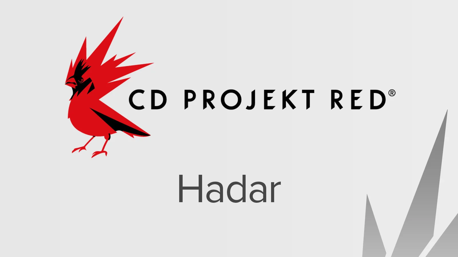 开发商CD PROJEKT RED的全新IP作品《Hadar》稳步推进中