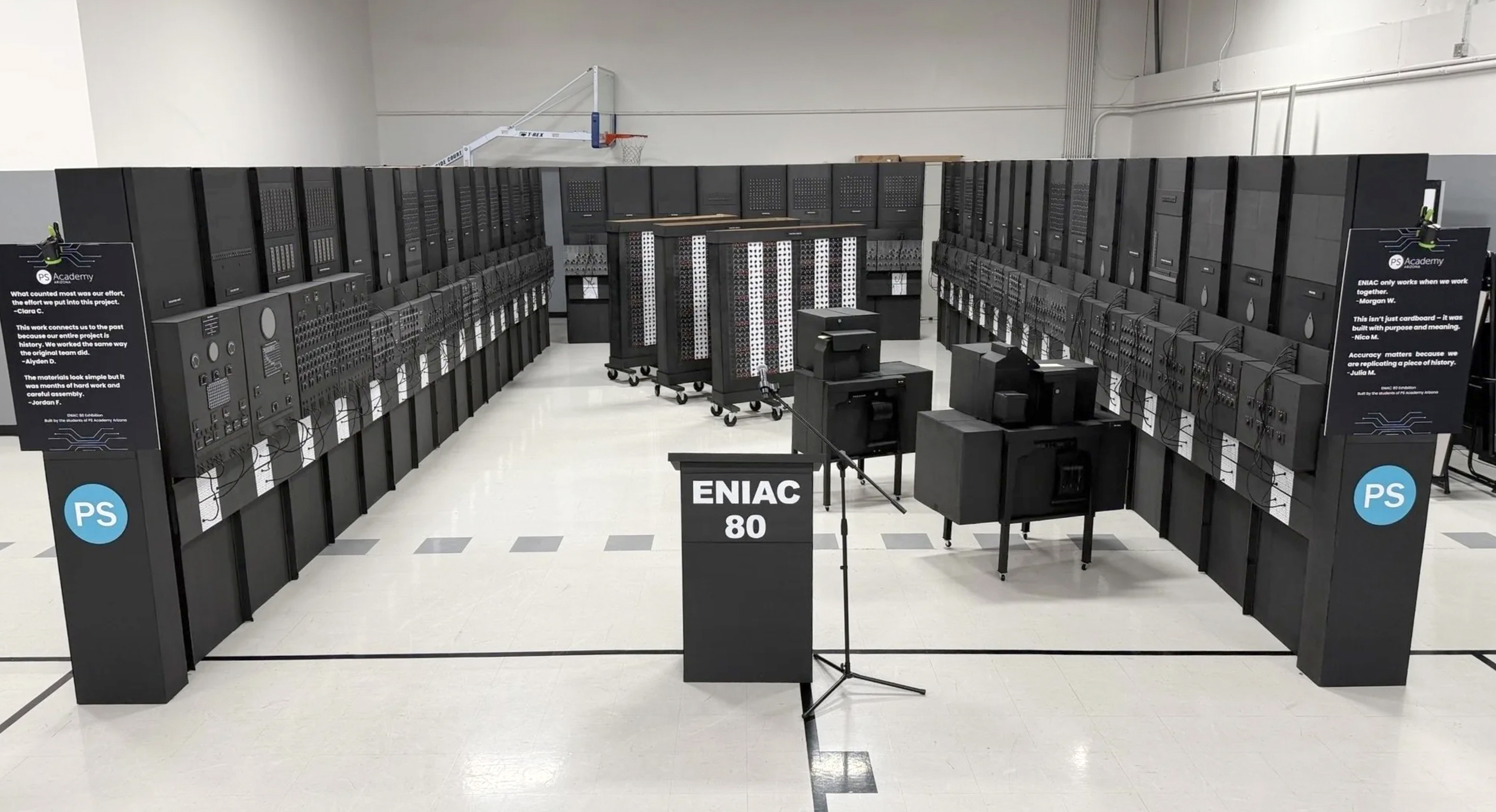 ENIAC cardboard replica