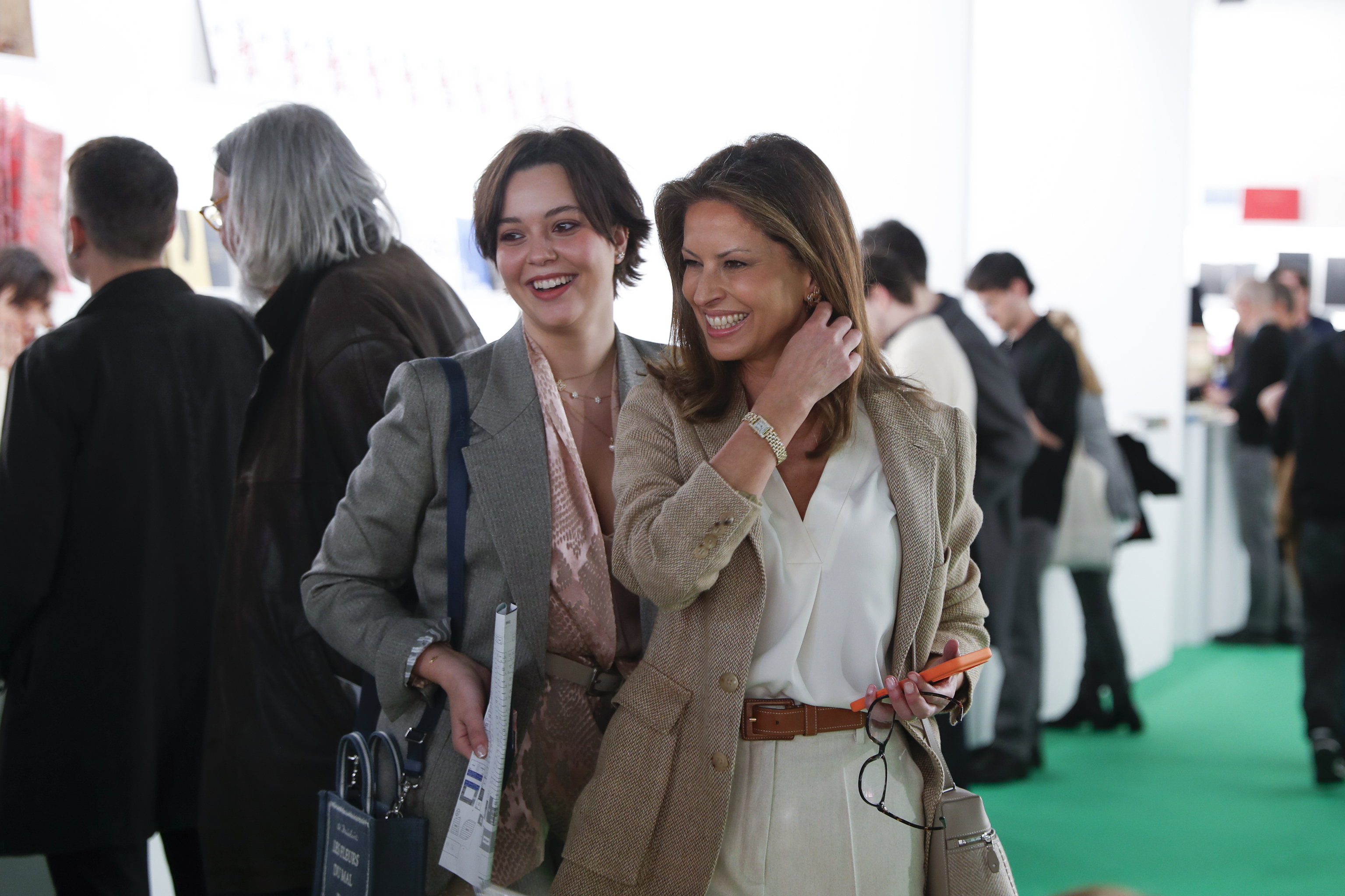 Alejandra Cortina con su madre