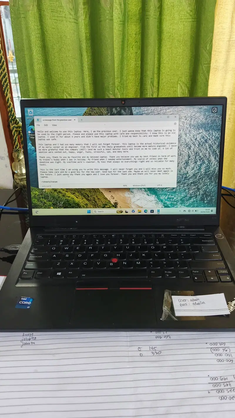 my former laptop