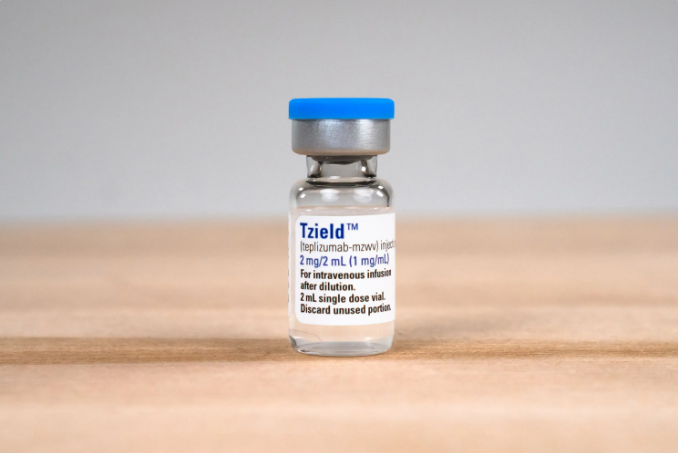 Un vial del medicamento Tzield para tratar la diabetes.