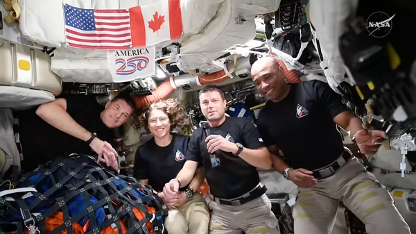 the Artemis II crew