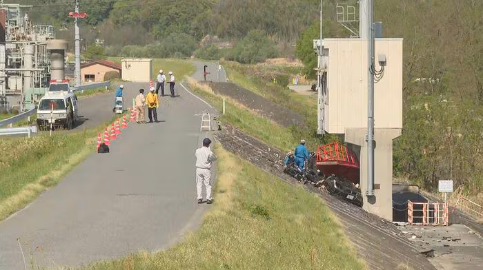 事故現場（2025年4月）