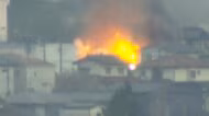【速報】福島市で火事　火の手が上がる