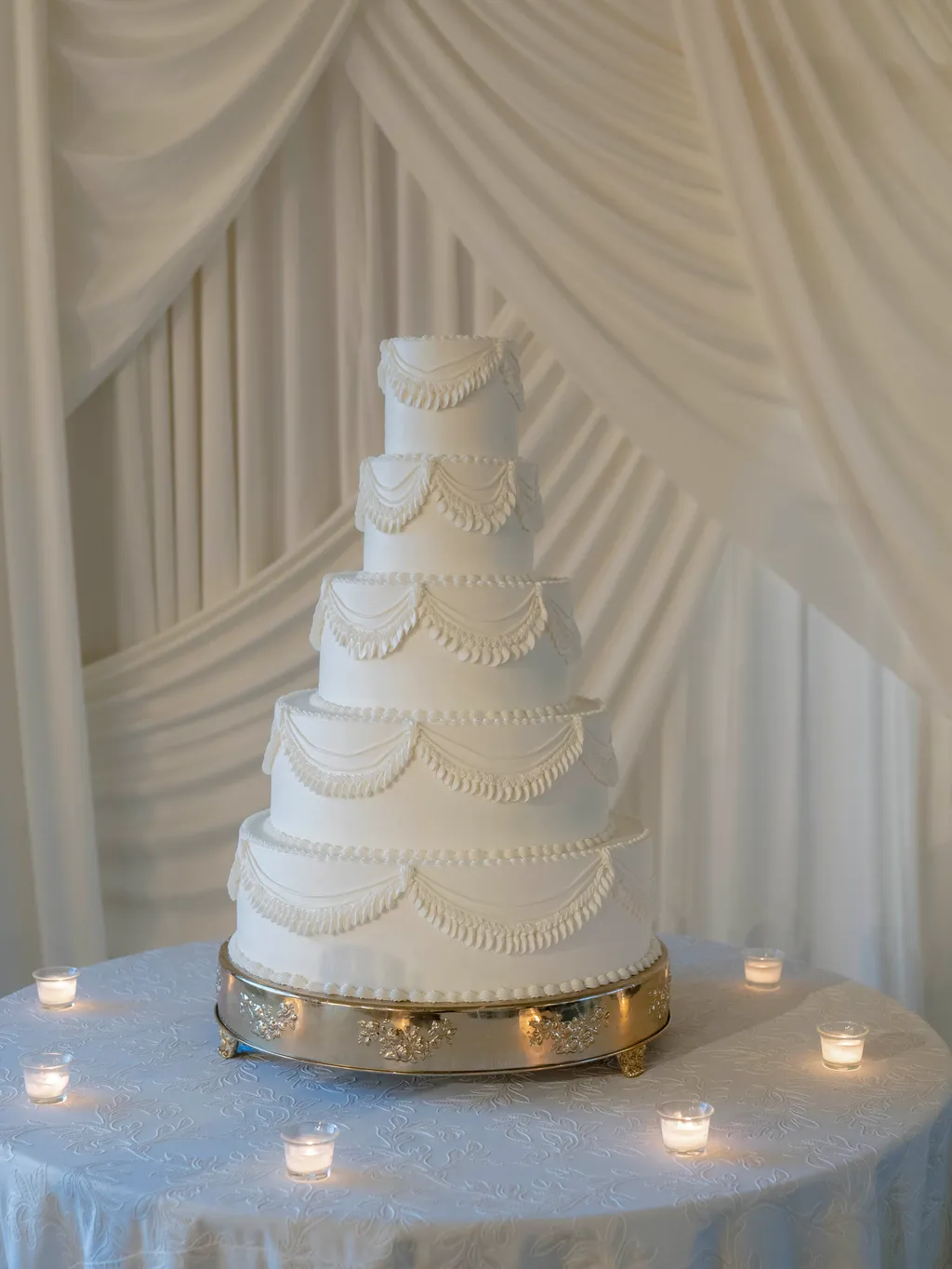 Image may contain Cake Dessert Food Wedding and Wedding Cake
