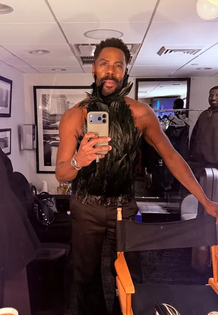 Image may contain Colman Domingo Daunte Culpepper Face Head Person Photography Portrait Electronics Phone and Adult