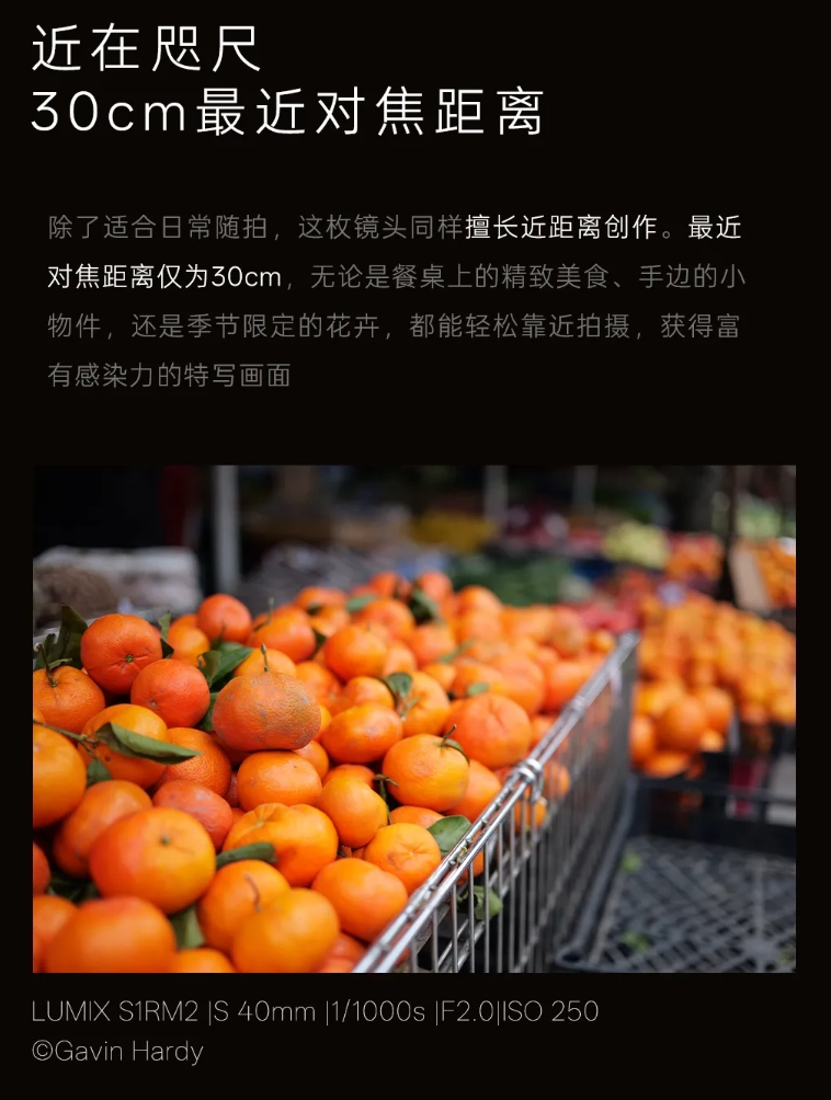 松下发布 LUMIX S 40mm F2 镜头,S9 全画幅相机新色同步登场