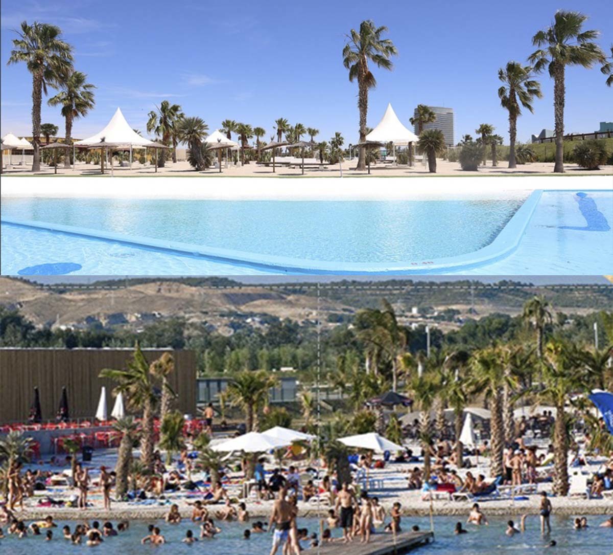 Playas de la Expo de Zaragoza abiertas al p�blico