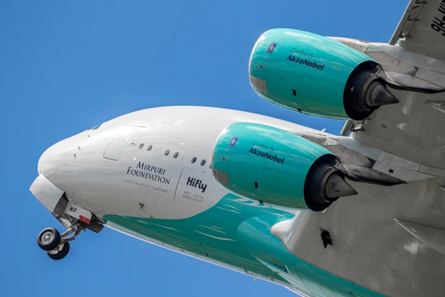 Airbus A380 passenger plane