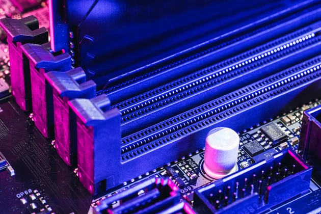 RAM slot in computer
