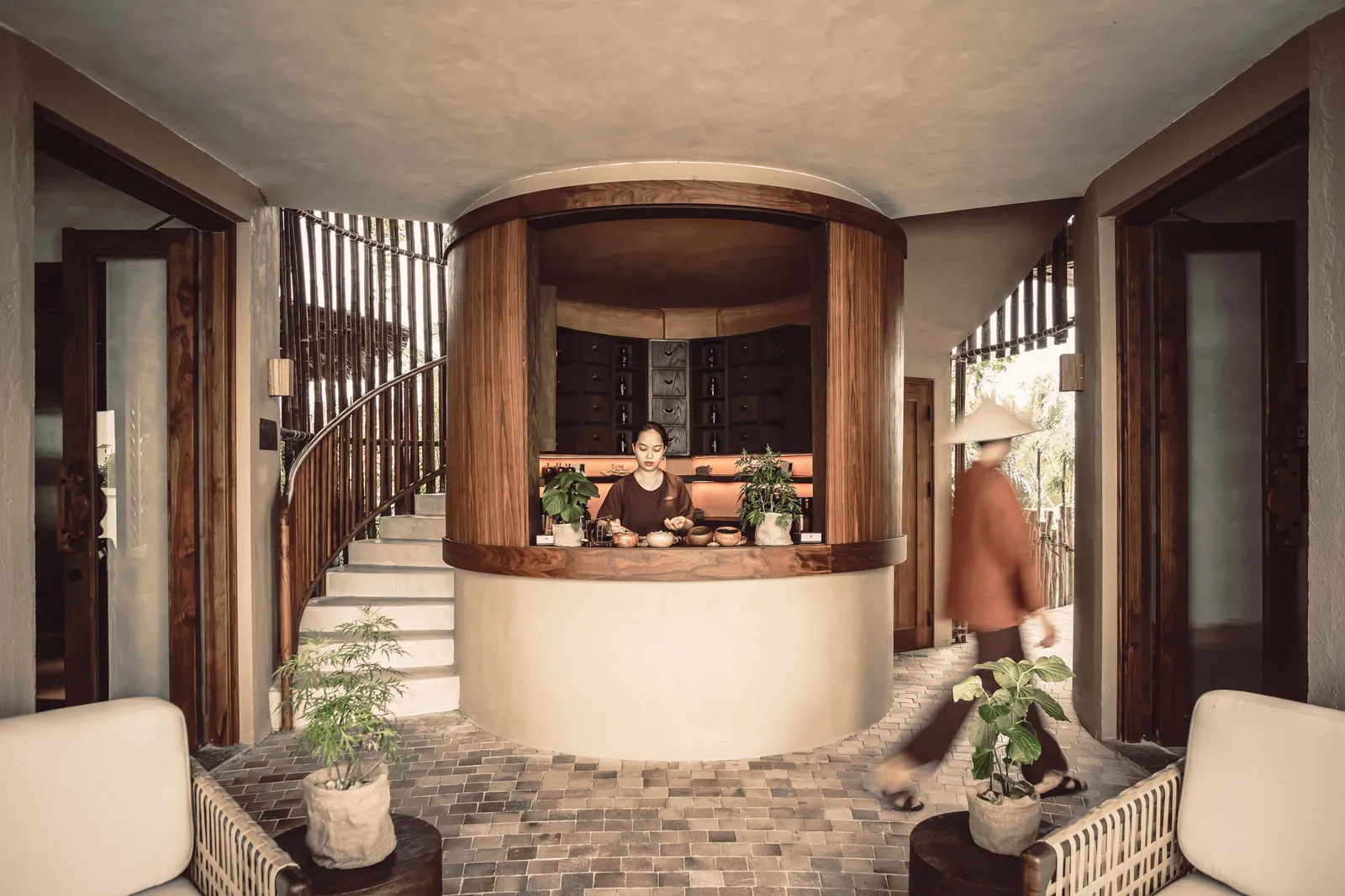 Image may contain Furniture Table Alcohol Beverage Liquor Reception Adult Person Wine and Wine Cellar