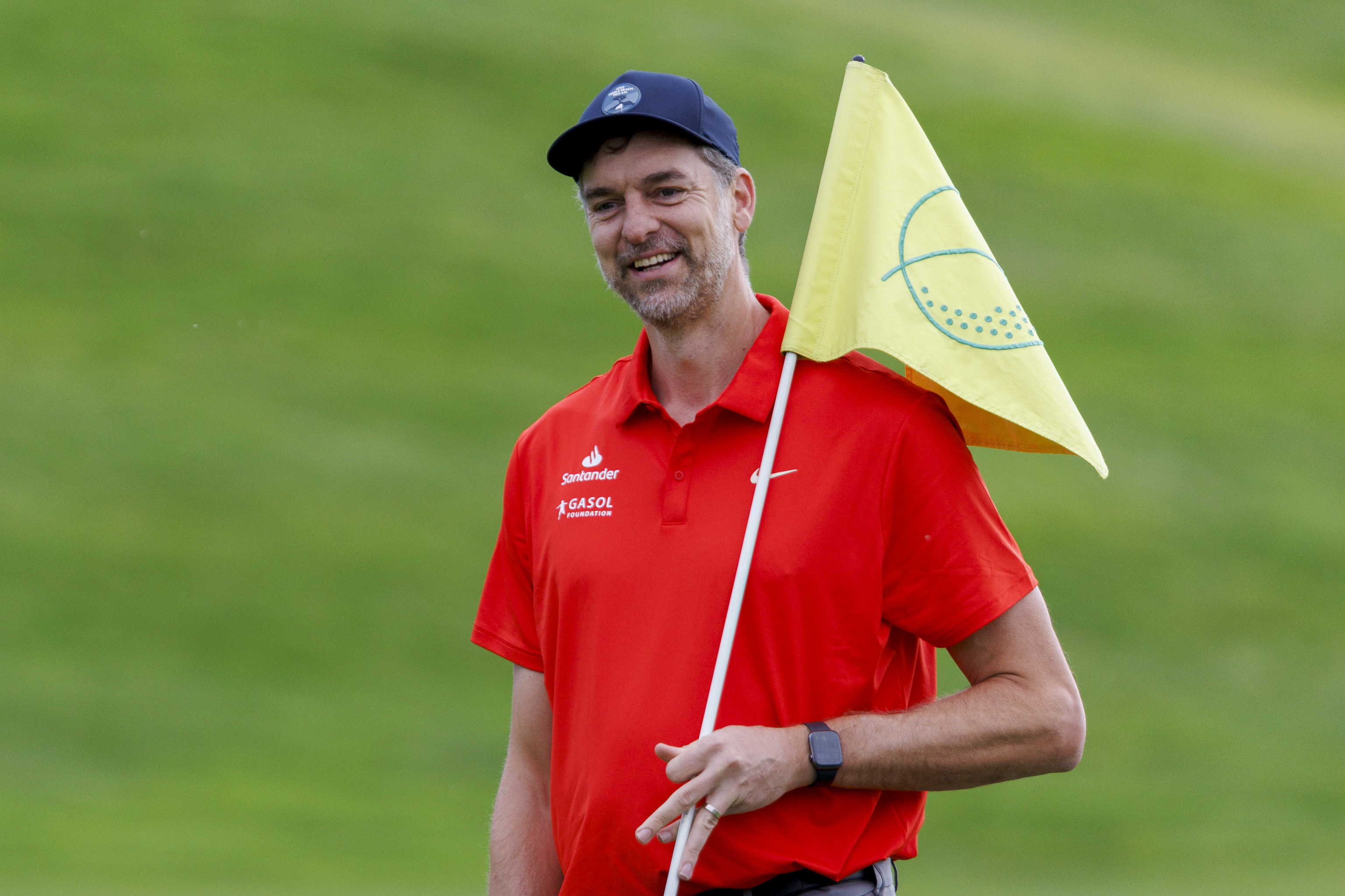 Gasol, en el torneo ben�fico de golf.