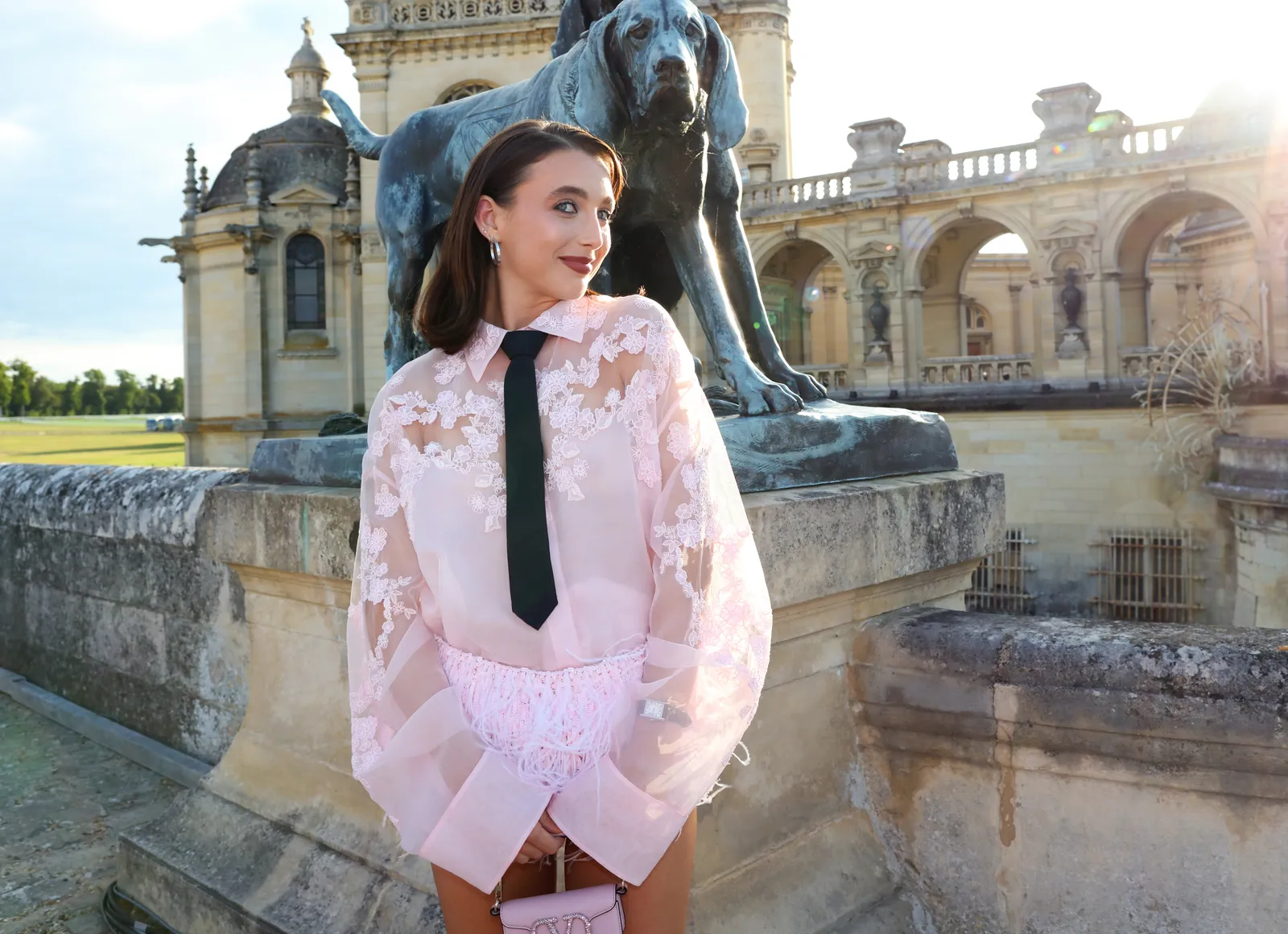 Emma Chamberlain. Paris fall 2023 couture