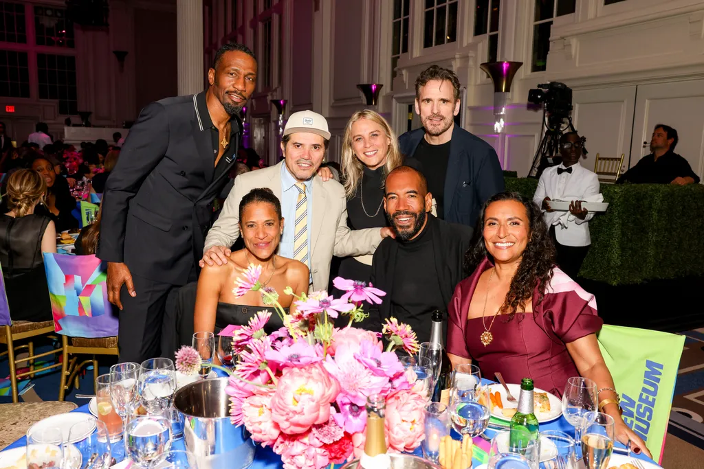 Image may contain Leon Robinson John Leguizamo Matt Dillon People Person Flower Flower Arrangement and Flower Bouquet