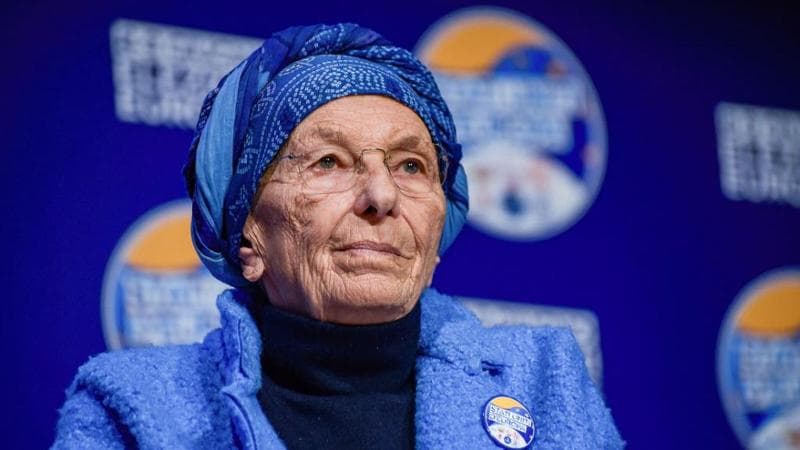 La fondatrice di +Europa, Emma Bonino