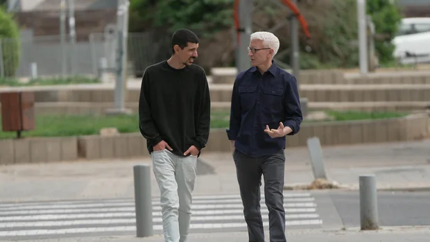 Or Levy and Anderson Cooper 