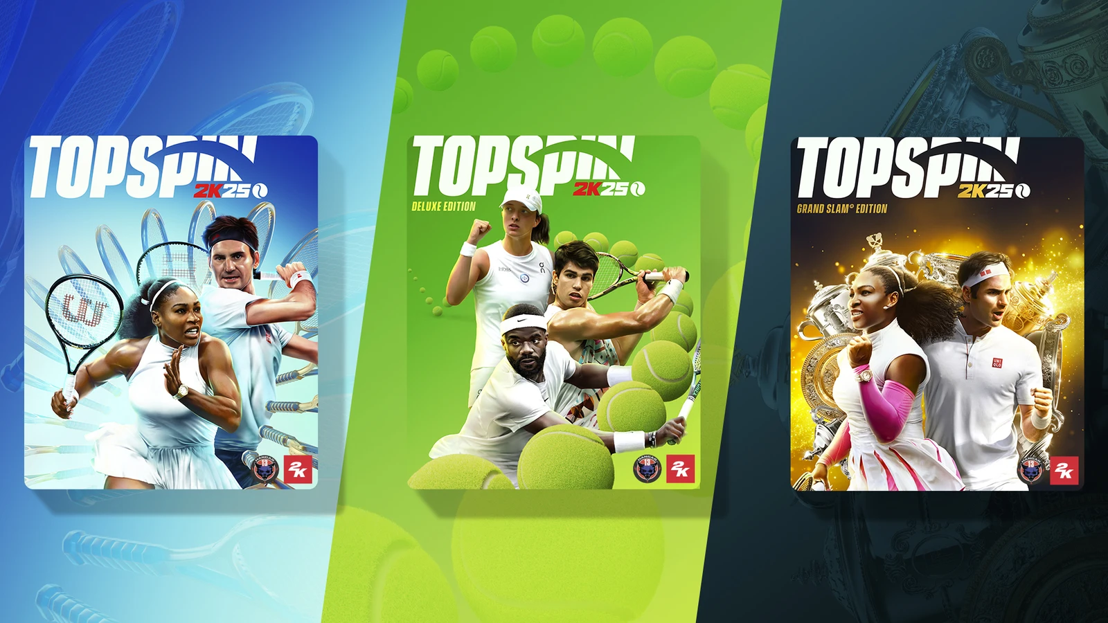 备受喜爱的网球电子游戏TopSpin® 2K25将于4月26日上市