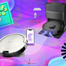 Shark vacuums on Spring Sale background