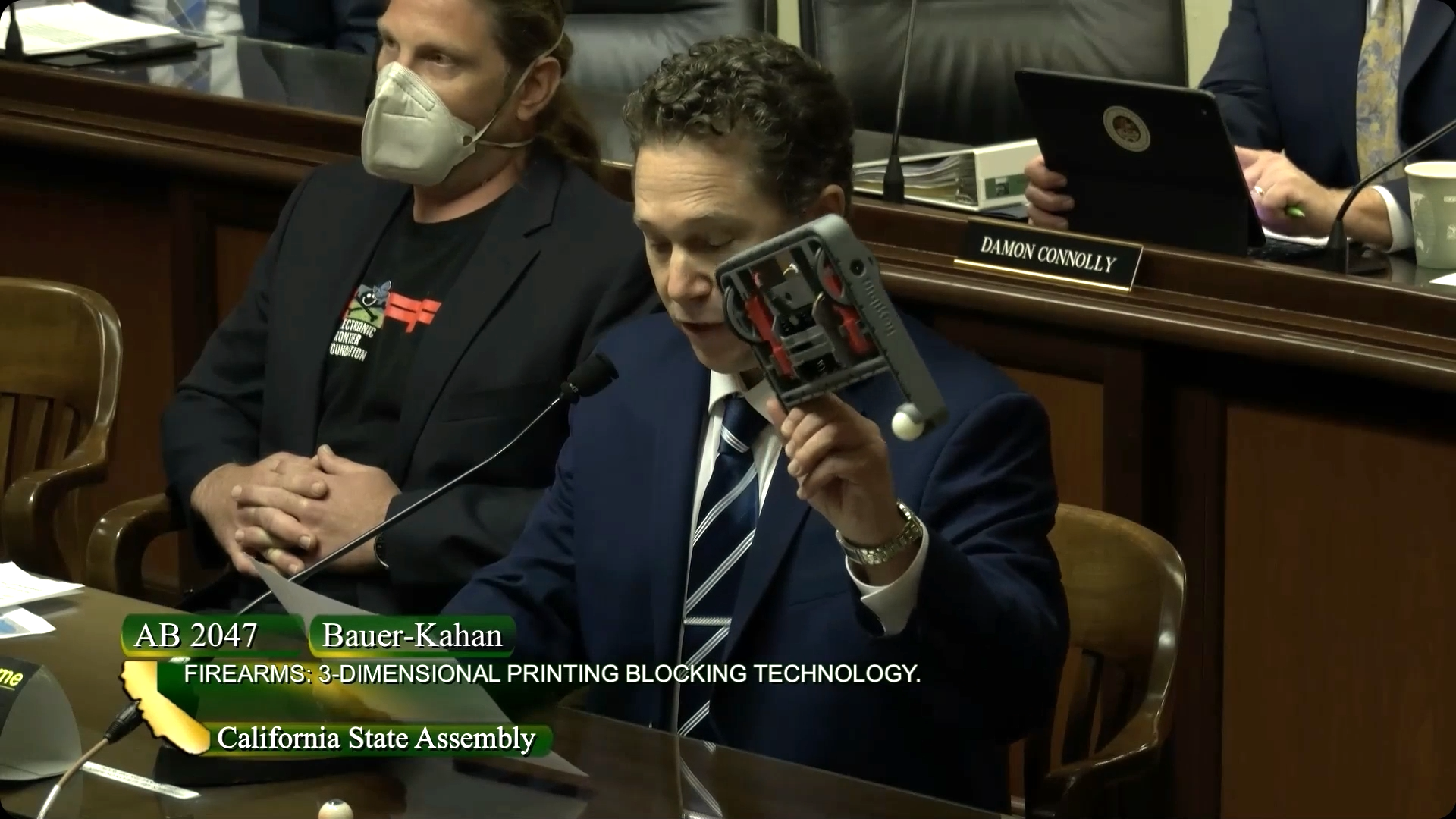 David Tobin speaking to the Assembly Judiciary Committee