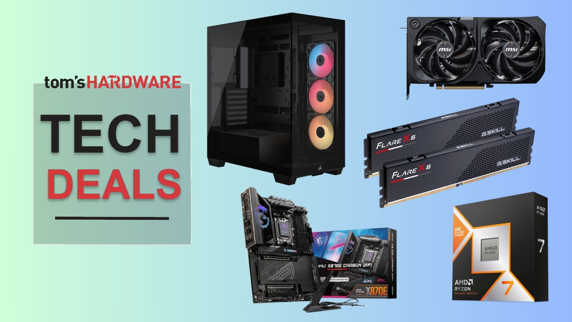 Newegg combo deal with 9800X3D, RTX 5070, 128GB RAM, and more
