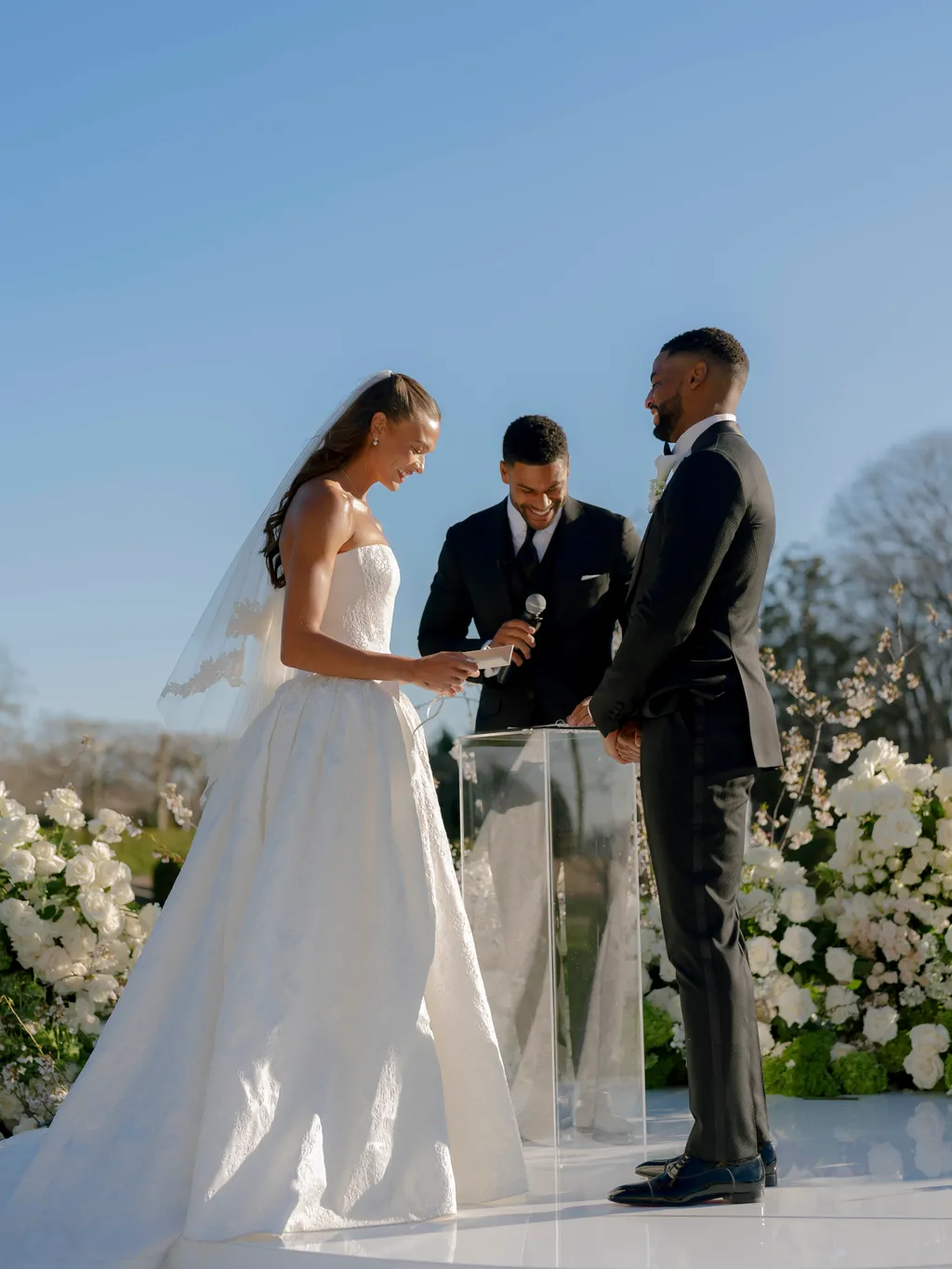 Image may contain Shakiem Evans Wedding Adult Person Clothing and Coat