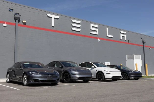 Tesla EV electric vehicle Service Center. Tesla models include the Cybertruck, Model 3, Model Y, Model X and Model S