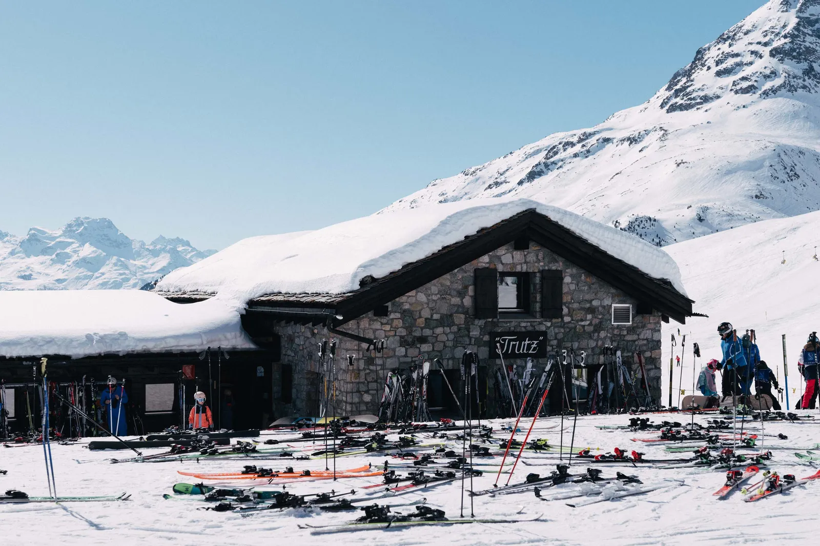 Image may contain Architecture Building Outdoors Shelter Nature Snow Person Leisure Activities Skiing and Sport